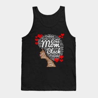 Mother's Day African American Mom Word Art Tank Top